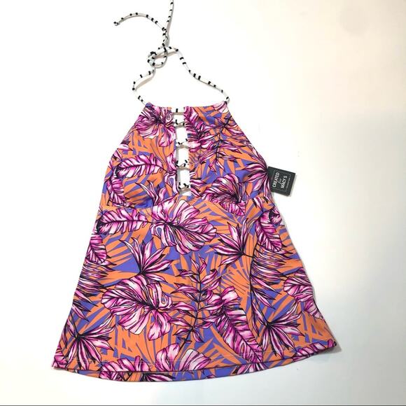 Salt+Cove Juniors' Hawaii Printed Tankini Swim Top - Picture 4 of 8